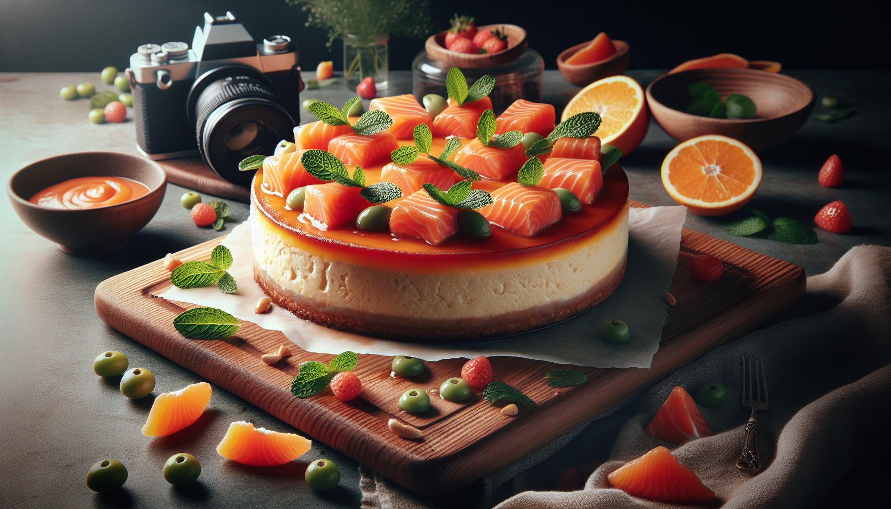 cheesecake al salmone